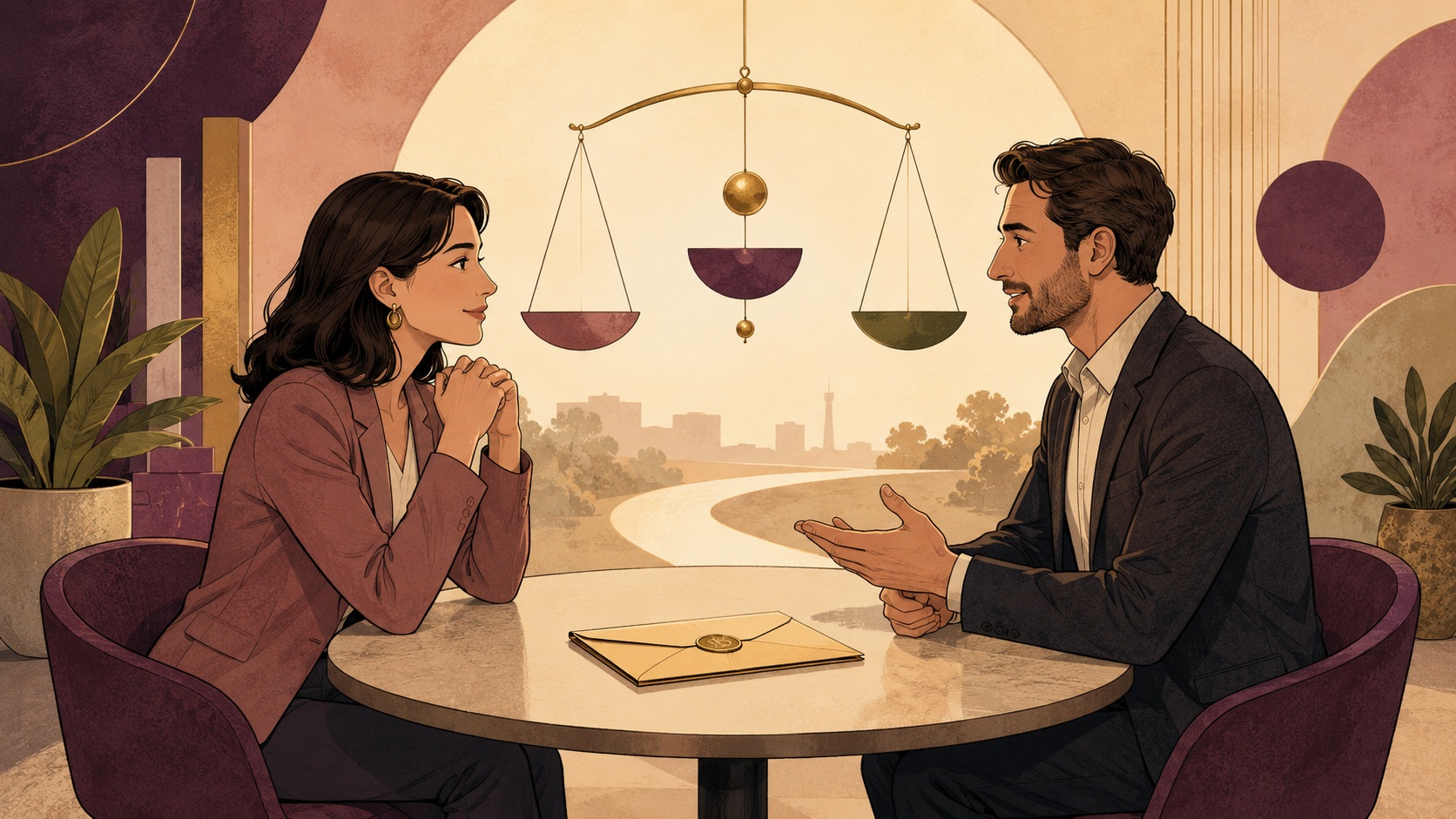 Illustration of salary negotiation, job offer discussion, and market salary comparison in Australia